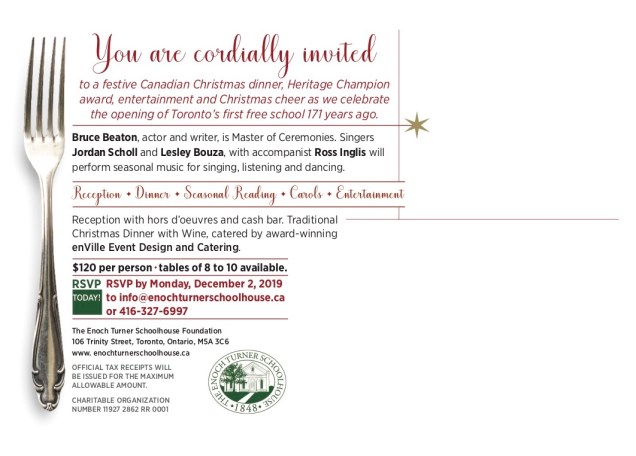 2019 Annual Dinner Postcard Back